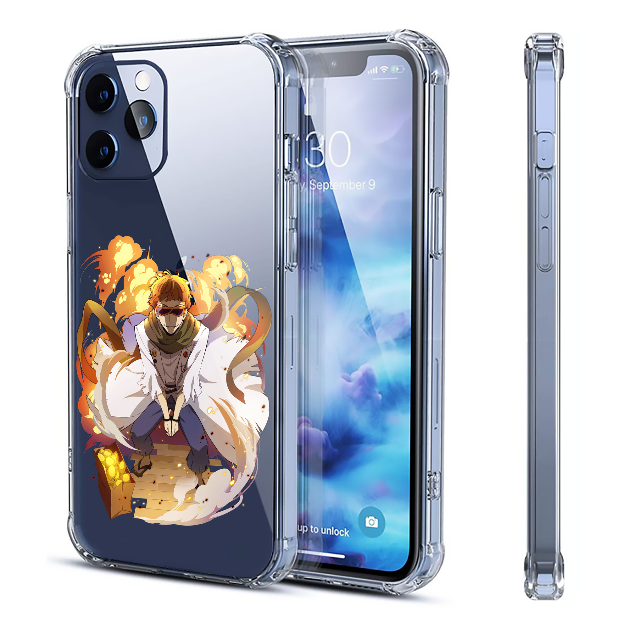 （画像用） 文豪ストレイドッグス Bungo Stray Dogs 【iPhone 12シリーズ対応】透明スマホケース（クリアソフトケース）